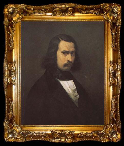 framed  Jean Francois Millet Self-Portrait, ta009-2